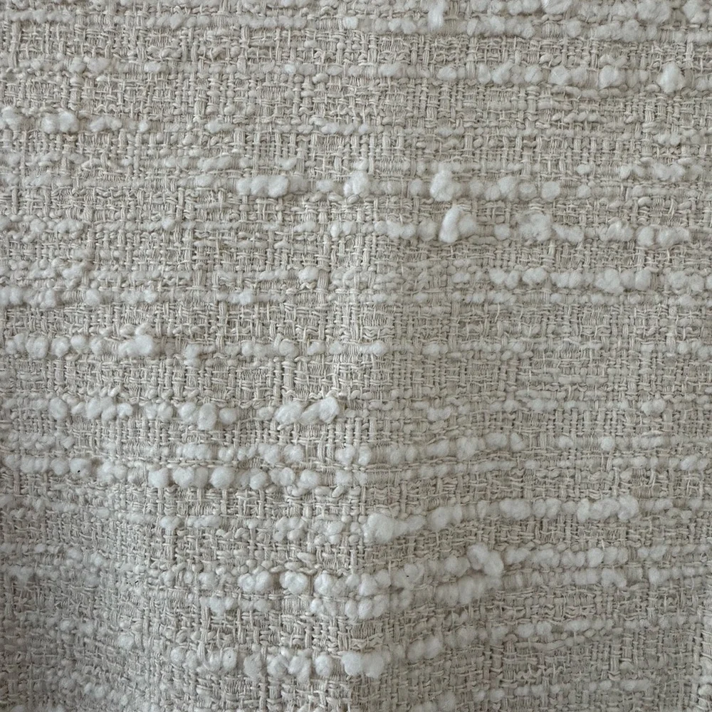 NWT BA&SH Auxane tweed mini dress long sleeve ecru size M - Picture 4 of 11